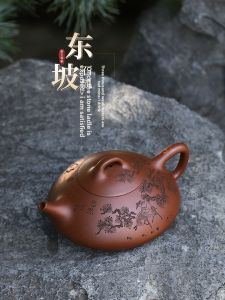 CANGHUTIANXIA | Pure Handmade Zisha Teapot Purple Clay Dongpo Shi Ping