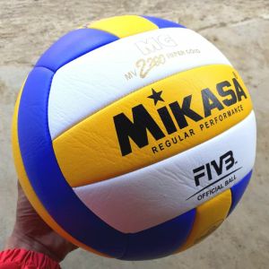 Mikasa bola voli premium jahit mesin empuk untuk Outdoor and Indoor