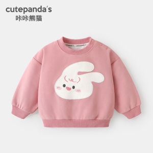Cartoon Panda Baby Clothes Sweatshirt Autumn Spring Childrens Clothing Boys Girls Kids Tops Comfortable Cotton Polyester Blend