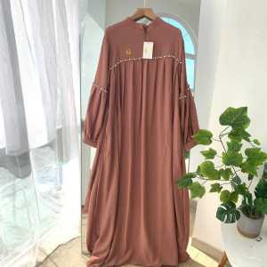 Medina Dress Crinkle Mix Mutiara Mewah L - XXL / Gamis 2022 Modern Lebaran Mewah / Gamis Crinkel Terbaru 2022 Premium / Dress Model Terbaru 2022 / Dress Cringkle Airflow Premium