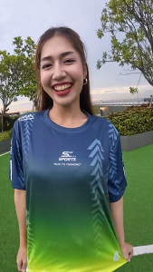 SC Sports เสื้อกีฬาเสื้อพิมพ์ลายRun01-กรมเขียวใส่วิ่งออกกำลังกายงานจริงสวยสีสดหนา145gนุ่มลื่นใส่สบาย
