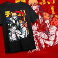 Chainsaw Man T-Shirt Chainsaw Man Anime CSM Denji Power Black Shirt All Size  Magishirt Graphic T Shirts  Oversized T Shirt. 