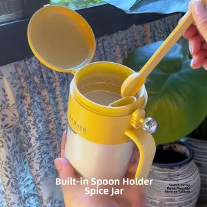 Besee | High-quality Airtight Glass Seasoning Container With Spoon