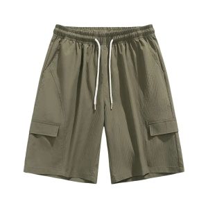 TUCANO | Military Green Workwear Lightweight Five-point Shorts Summer Casual