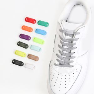 1Pair No tie Shoelace Flats Elastic Shoe Laces Kids Adult Sneakers Shoelace Quick Lazy Laces 24 Color Buckle Strings Sports shoe