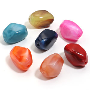 20 Chiếc 12x21mm Không Đều Acrylic Miếng Đệm Hạt DIY Trang Sức Làm-Vòng Tay Bông Tai Phụ Kiện Rời Hạt