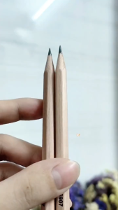 50Pcs 2B Wood Pencil Set/​Triangular White Barrel Pencil/Hexagonal Unbreakable Core/Office/School Writing Stationery​