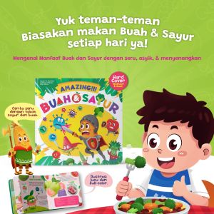 Family Buku Amazing!!! Buah Dan Sayur Ziyadbooks/ Buku Pengetahuan tentang Buah Dan Sayur / Hard Cover