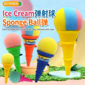 10/20/30Pcs Ice Cream Shooters Soft Sponge Ball Catapult Toy Kids Birthday Party Favors Pinata Goodie Bag Filler Christmas Gifts