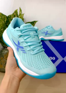 TĂNG 1 SIZE - Giày pickleball cầu lông bóng chuyền XP Xampo max xanh ngọc
