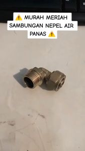 Elbow Sok Drat Dalam / Knee Keni Sok Drat Dalam Air Panas Kuningan 1/2 Inch