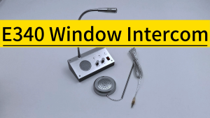 Window Intercom Speaker Anti Interference dual way window intercom system Microphone Talk Through Glass Intercom for Bank Office Hospital Counter Station Ticket