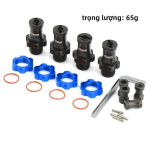 Bộ Mở Rộng Bộ Chuyển Đổi Trung Tâm Lục Giác Mở Rộng 17mm Cho Traxxas Slash 2WD/4WD Rustler Stampede Bandit - Giá Đỡ Bánh Xe Bằng Nhôm 7075