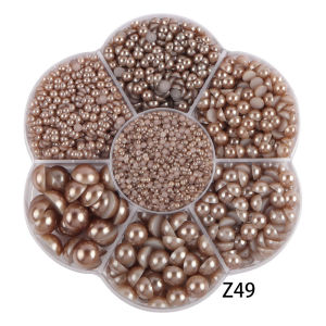 5600Pcs ABS Flatback Rhinestones Half Round Pearl Beads For DIY Weeding Dress Make Up Nail Art Decoration F0517