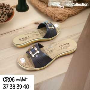 Sandal selop wanita bahan sintetis merk carvil size 37-40