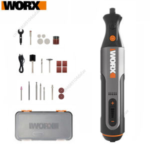 Worx | Worx 8V Rotary WX106 Cordless Mini Drill Engraving Grinding Polishing Machine USB Charger Variable Speed Power Tools Bits