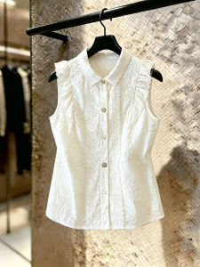 SHUAIYUE | Áo Blouse Không Tay Ren Vintage cho Phụ Nữ