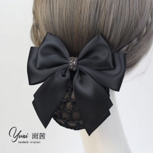 Work Hair Accessories Womens Headwear Nurse Stylish Hairpins Bank Professional Career Womens Hairnets Satin Korean Style