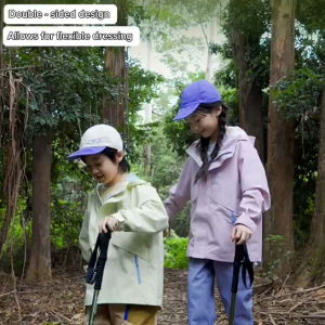 shukiku - Topi Japan Kids BaseBall Cap Dual Sided Design/Topi Bisbol Anak-anak Musim Panas 6417 (M/L)