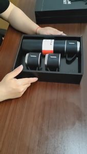 Bình Giữ Nhiệt Thép Không Gỉ 304 500ML Tặng Kèm 2 Cốc Cách Nhiệt Túi & Hộp Đựng Sang Trọng - Chất Lượng