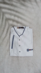 S&D PROJECT Baju Koko Muslim KPL34 Bahan Mikro Warna Hijau Mint M-XL Untuk Pria Dewasa Lengan 3/4