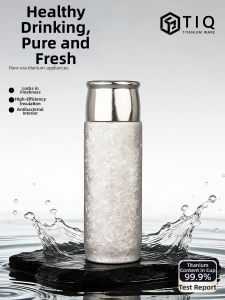 XINLONGTANG | Aesthetic Portable Insulated Water Cup Titanium 1unit