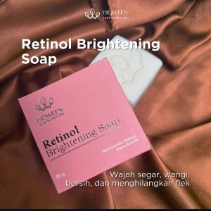 SABUN RETINOL HIQWEEN BRIGHTENING SOAP PEMUTIH PENGHILANG FLEK PLEK HITAM ORI 80gram