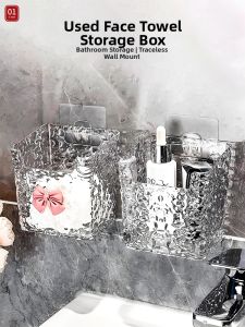 Wall-Mounted Facial Tissue Storage Organizer