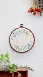 Olympus GARDEN PARTY French Embroidery Botanical kit ชุดงานปักลายดอกไม้ พร้อมสะดึง Made in japan