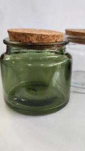 ขวดโหลแก้ว 100ML เทียนหอมพร้อมฝาไม้คอร์ก ใส่ผลิตภัณฑ์ใหม่