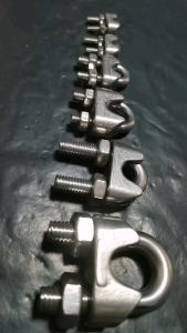 Toyu 6-8-10-12-14-16-20mm Stainless Wire Rope Clip Grade 304 and Galvanized Steel Turnbuckle Hook - Eye Regular | Wire Rope Fasteners