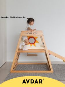 AVDAR | Childrens Indoor Playset Climbing Frame with Slide and Swing for Sensory Training