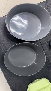 [GOOD]6-8QT Crock Pot Silicone Slow Cooker Lined Oval Slow Cooker Reusable Glossy Easy to Clean