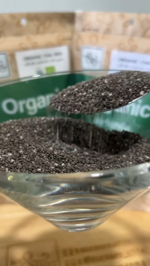 เมล็ดเชีย ออร์แกนิค ตรามิสเตอร์แอนด์มิสซีส 250กรัม Organic Chia Seed (Mr.&Mrs.Brand) 250g