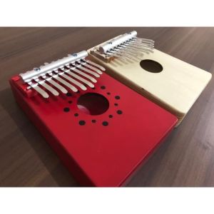 Kalimba 10 Key Single Board Mahogany Thumb Piano Mbira with tone stic