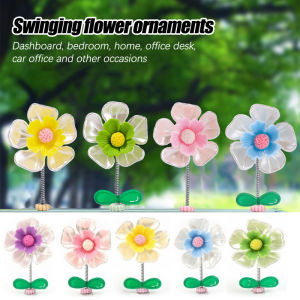 Shell Flower Car Ornaments Car Interior Center Console Mirror Helmet Decorative Accessories Home Office Desk Decoration