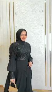 ENOSTE [COD] - QUEENNA DRESS / Dress Wanita Terbaru 2024 Viral / Dress Kondangan Wanita Elegan / Dress Wanita Muslim / Dress Wanita bahan Ceruty Babydoll / Dress Murah tapi Mewah / Others