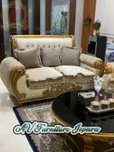 Set sofa Ruang Tamu mewah eropa clasik