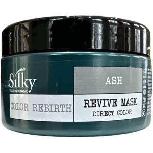 Kem nhuộm phục hồi thuần chay bổ sung hạt màu SILKY Color Rebirth Revive Mask 250ml ( màu xám khói ASH)