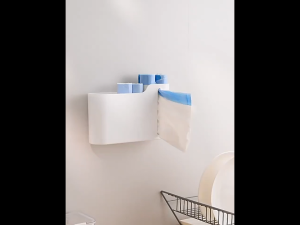Wall-Mounted Trash Bag OrganizerGarbage Bags Dispenser for Kitchen Cabinet