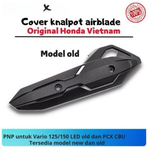 COD TAMENG COVER KNALPOT KARBON AIRBLADE VARIO125-150 PCX LOKAL SCOPY BEAT PCX VIETNAM ORIGINAL