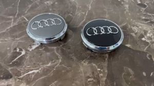 1 chiếc Logo chụp mâm ốp lazang bánh xe ô tô xe hơi Au.di AUD77-D đường kính 77mm