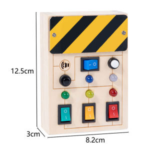 Montessori Busy Board Children Toys Led Light Switch Simulate Car Steering Wheel Travel Activities Sensory Game Educational Toys
