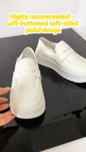 Size 35-40 Nurse Shoes Womens Soft Sole Versatile Breathable Thick Sole White Shoes Casual Non slip Womens Shoes
