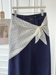 XUELINLU | Dot Print Stylish Multifunctional Triangle Scarf Fashion Atmosphere Simple Decoration