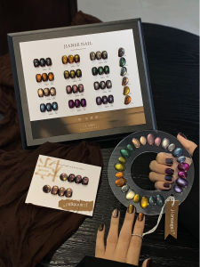 ชุดเจลทาเล็บแมวตา 12 สี โทนสีโมรันดี พร้อมแผนภูมิสี เจลยูวีสำหรับทำเล็บ ทำเล็บเองได้ ศิลปะบนเล็บ สวยงามดุจทำจากร้านทำเล็บ