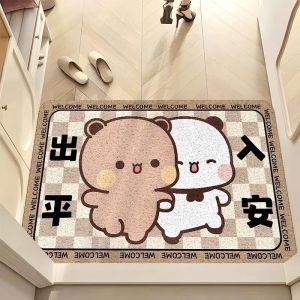 Đệm Chân Chống Bụi Lông Mèo Hình Hoạt Hình Chống Trượt Cho Hành Lang Phòng Khách Phòng Khách Phòng Ngủ Phòng Tắm Phòng Ăn