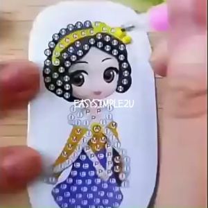 (1Box) Kid Adult Fun DIY Diamond Painting Kits Mosaic Sticker Cartoon Magical Sparkling Gem With Tools