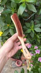 Chổi Phủi Tóc Mềm Cán Gỗ Dài  Cao cấp .