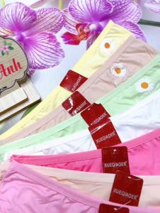 Combo 10 Quần Lót Nữ Cotton Nữ Hoa Cúc (226) Size 43 - 55 Kg Co Giản Thoáng Mát Thấm Hút Mồ Hôi  - Đồ Lót Quỳnh Anh
